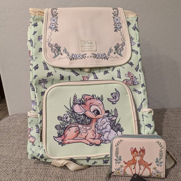 Loungefly Disney Bambi & Thumper set - backpack and wallet - Picture 1 of 10